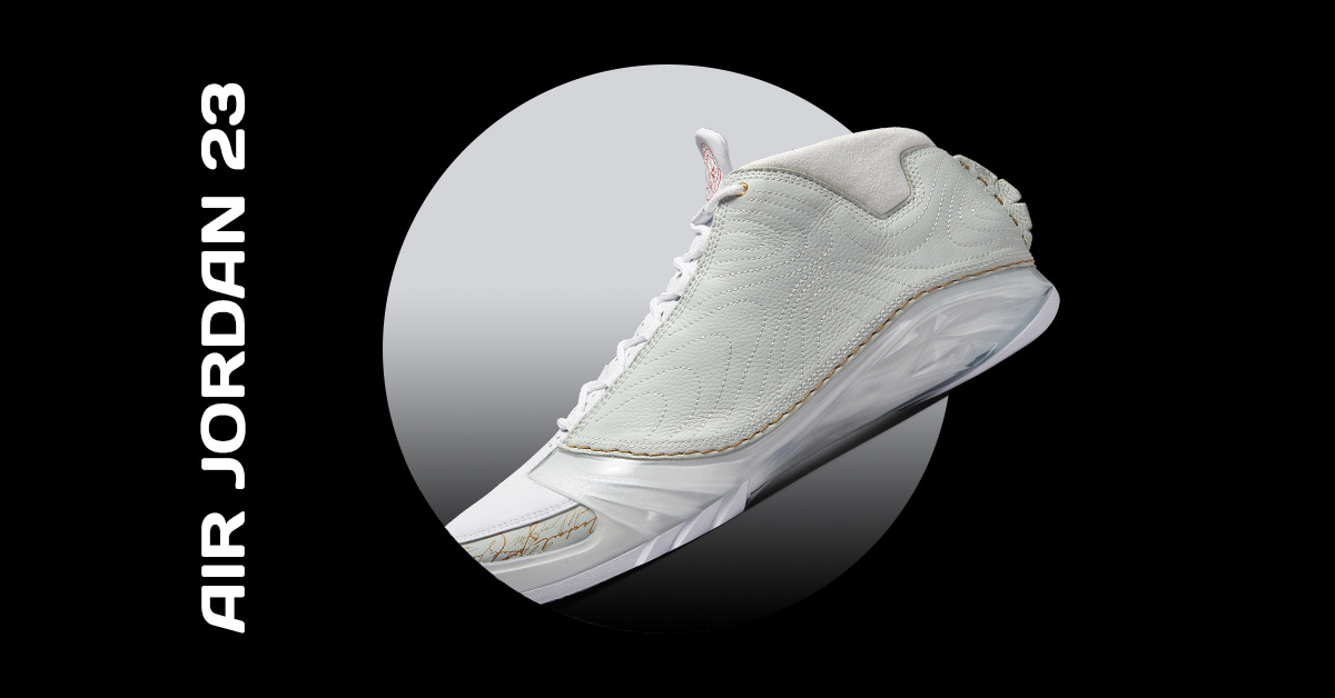 Jordan 23 shop gold and white